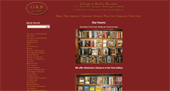 Desktop Screenshot of gregorrarebooks.com